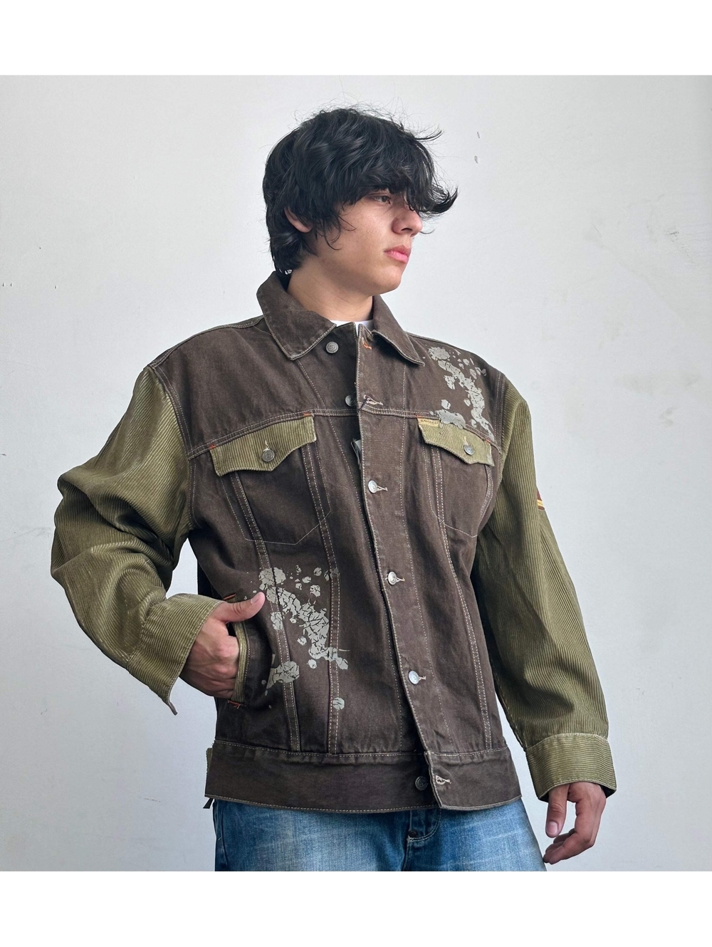 Men's Davoucci Brown | Wheat Corduroy Casual Denim NWT